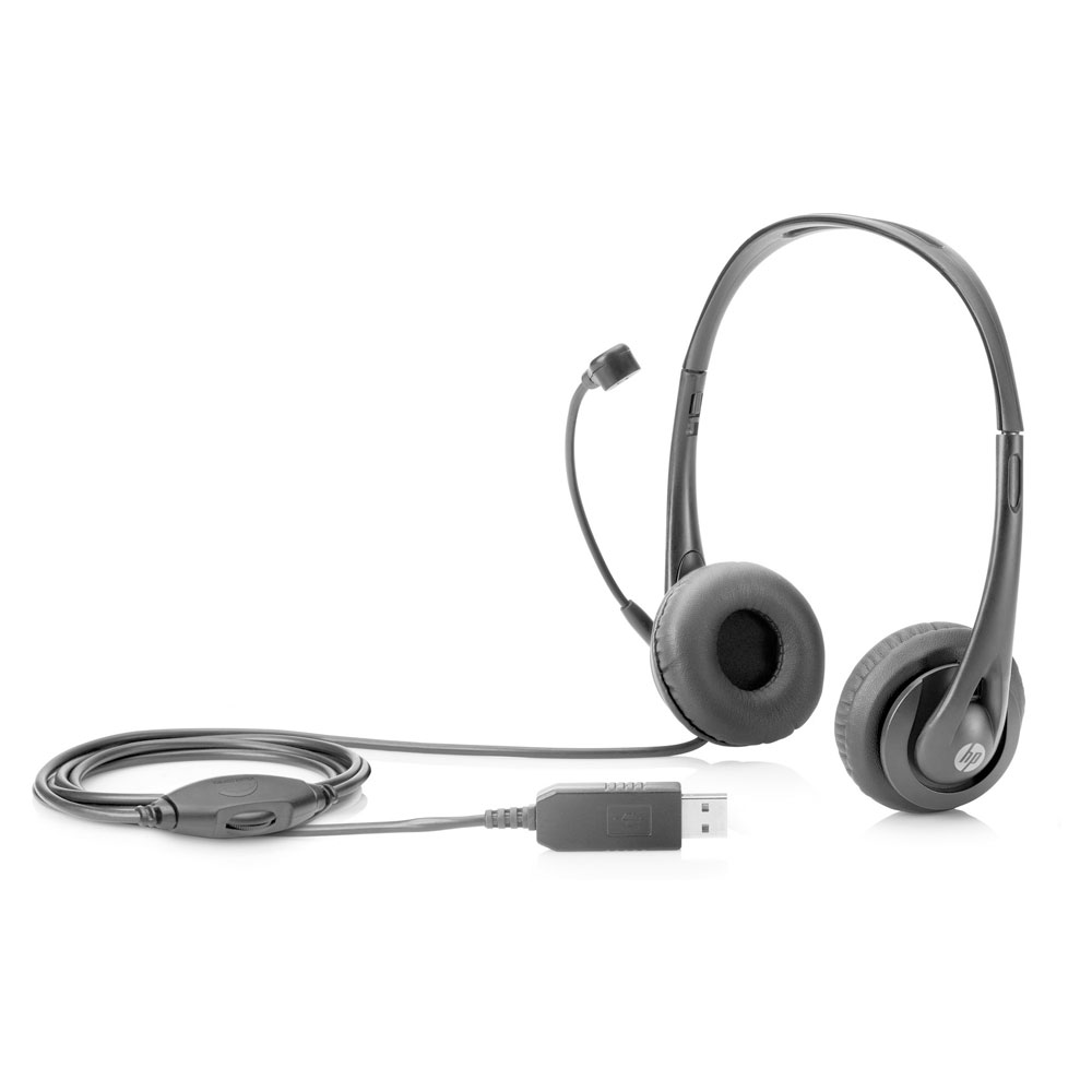 Data Memory - Auriculares Con Micrófono Estéreo Usb Hp